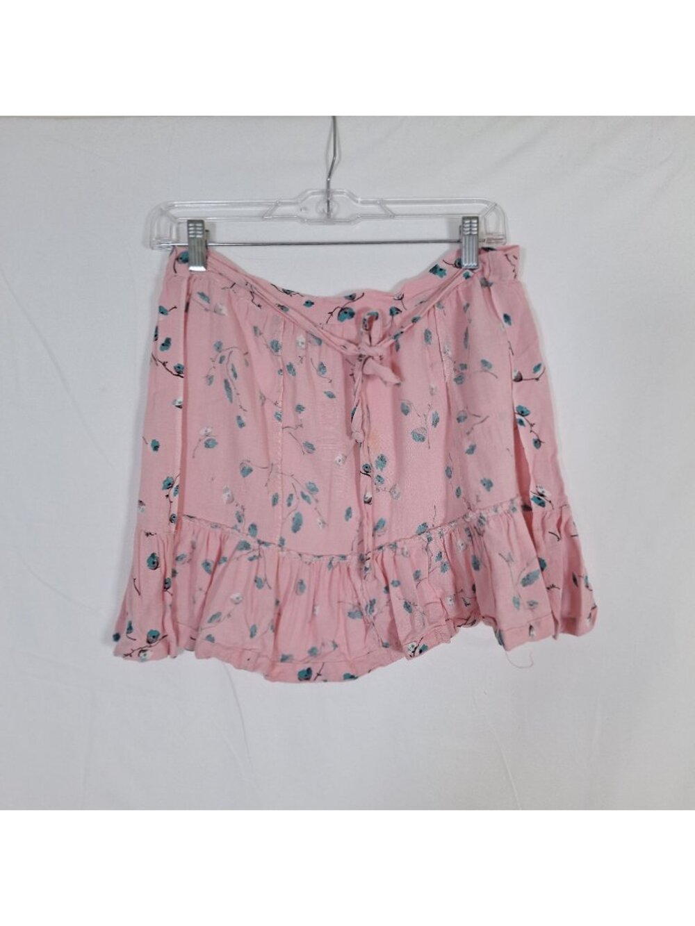 Pink Floral Ruffle Apron Cottage Core